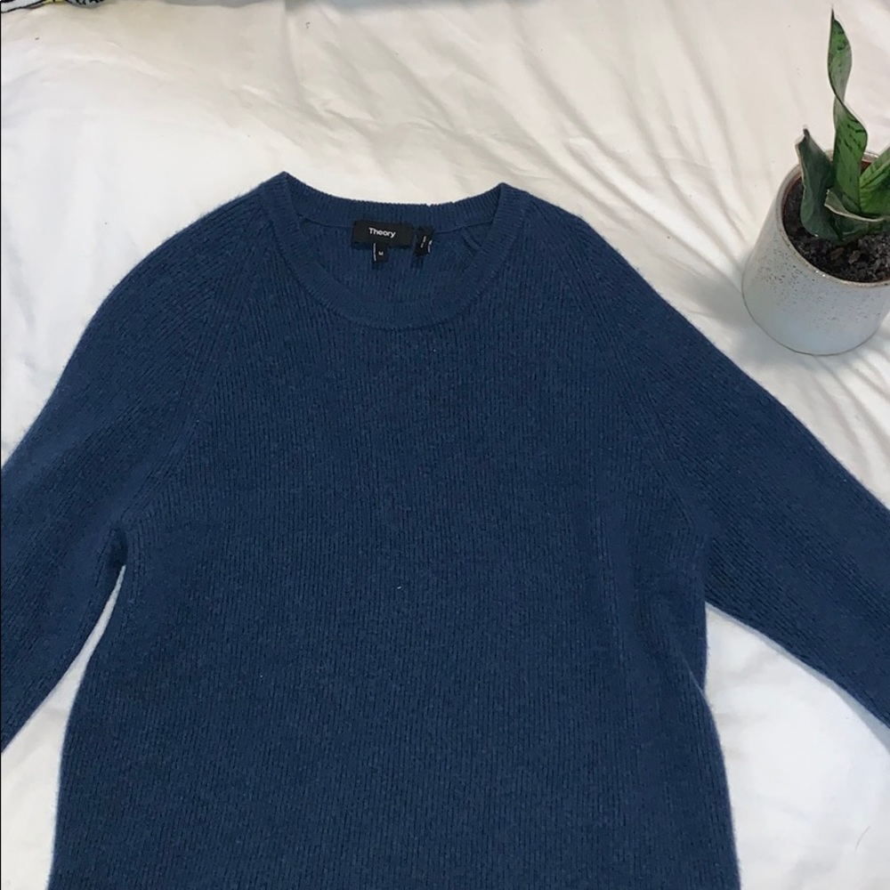 Navy Blue Theory Cashmere Sweater